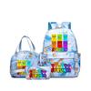 Sprunki Teen Student Schoolbag Rhythm Box Cartoon Large Capacity Cute Backpack Three-piece Set 3