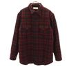 Made In Japan Wool Blend Check Pattern Long Sleeve Western Shirt Men's Used