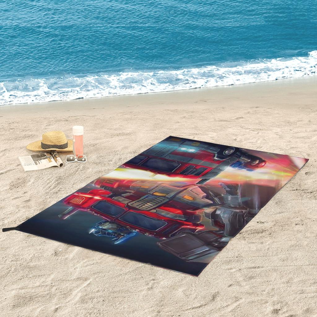 Optimus Prime Beach Towel Soft Microfiber Quick Dry Absorbent Quick Towels For Bath