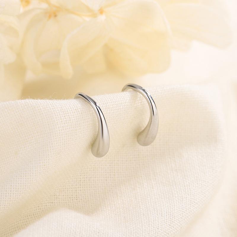 Серьги-капли из серебра S925 для женщин Минималистичные Элегантные Маленькие Уникальные Серьги-крючки Высококачественные Украшения