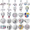 New 925 Sterling Silver Sister Boy Girl Love Friendship Heart Charm Bead Fit Original Bracelet DIY Women Jewelry