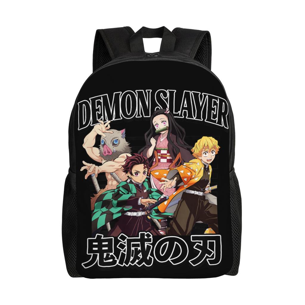 Рюкзаки Клинок, рассекающий демонов Kimetsu no Yaiba Незуко Пробужденный демон Daypack mochila Для офиса Ретро Моющийся Rucksack