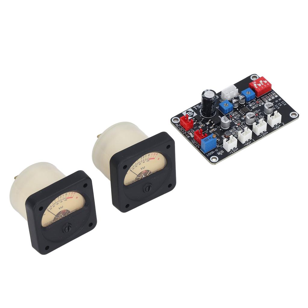 VU Meter with Yellow Backlight High Accuracy Driver Board Flex Cables for Recording Studio