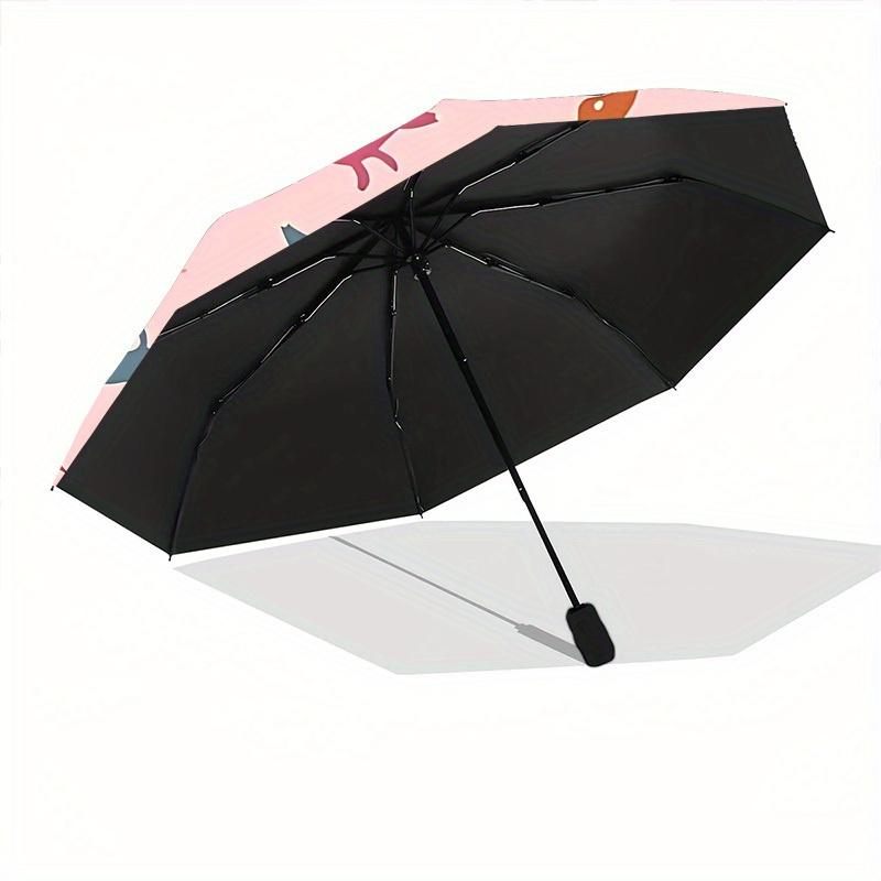 1pc Dachshund Automatic Umbrella 8-Bone Design Compact Gear for Outdoor Travel, Perfect Holiday Gift yy250827033