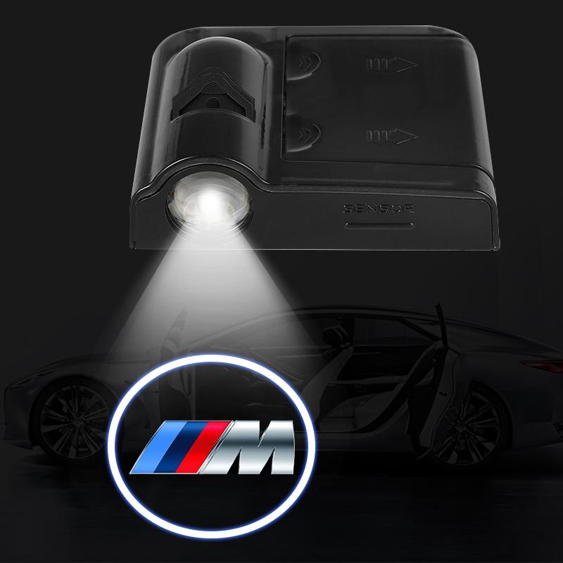 2 шт. Эмблема двери автомобиля Подсветка Светодиодная лампа приветствия Беспроводной лазерный проектор Для BMW M E34 E36 E60 E90 E46 E39 E70 F10 F20 F30 X5 X6 X1 M3 M5 M6 E71 F01 F02