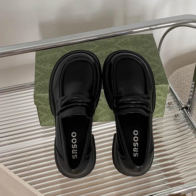 Small Leather Shoes Women's British Style 2025 New Spring and Autumn Jk Retro with Skirt Loafers Versatile Platform Women's Shoes