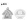 Nativity Scene Resin Mold Silicone for Creative DIY Candle Crafts 3D Christmas Craft Plaster Cold Table Decorations Renaissance Collection Casting