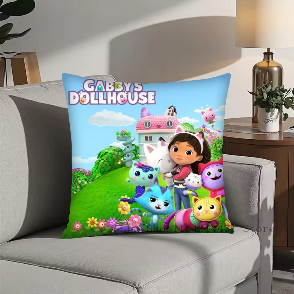 1 шт. Наволочка G-Gabbys Dollhouse Квадратная Спальня Диван Досуг Комфортная Подушка Автомобиль Гостиная Домашнее Украшение