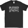 Blessed Mimi T-Shirt Family Love Grand Mother's Day Grandma Gift Text Tee