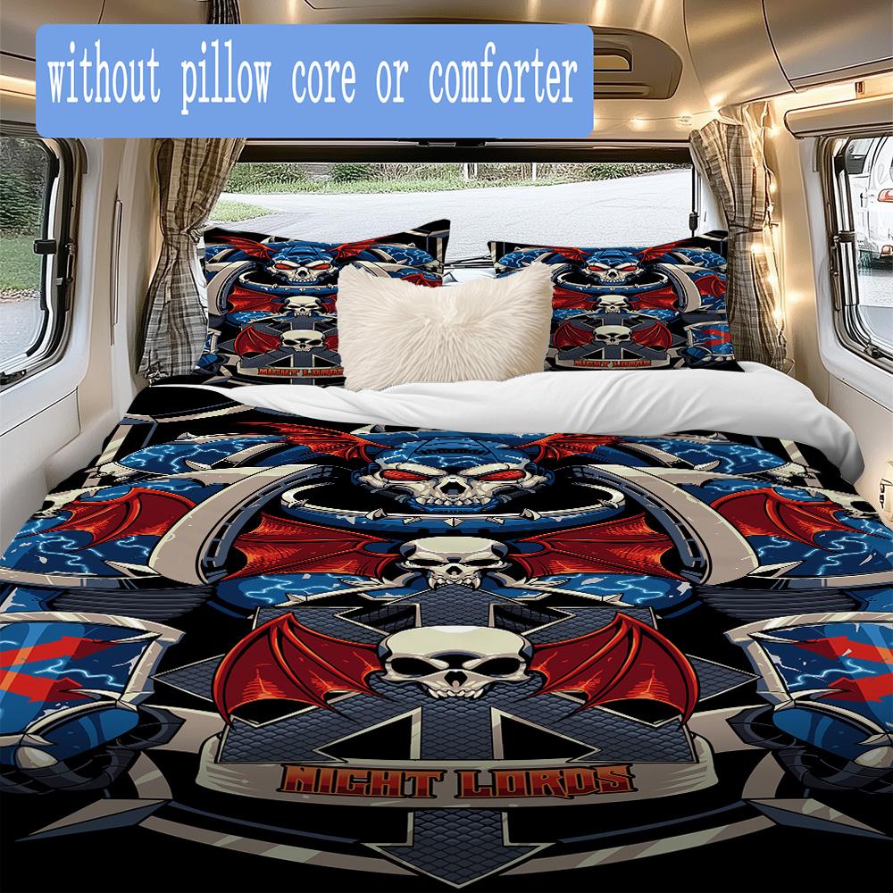 Warhammer 40K Pattern Bedding,Quilt Set Quilt Cover Pillowcase Home Birthday Gift (1*duvet cover+2*pillowcase,without core)SSJT0917577