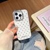Стильный чехол для телефона в горошек для iPhone 13-17, Подходит для женщин, Ударопрочный
