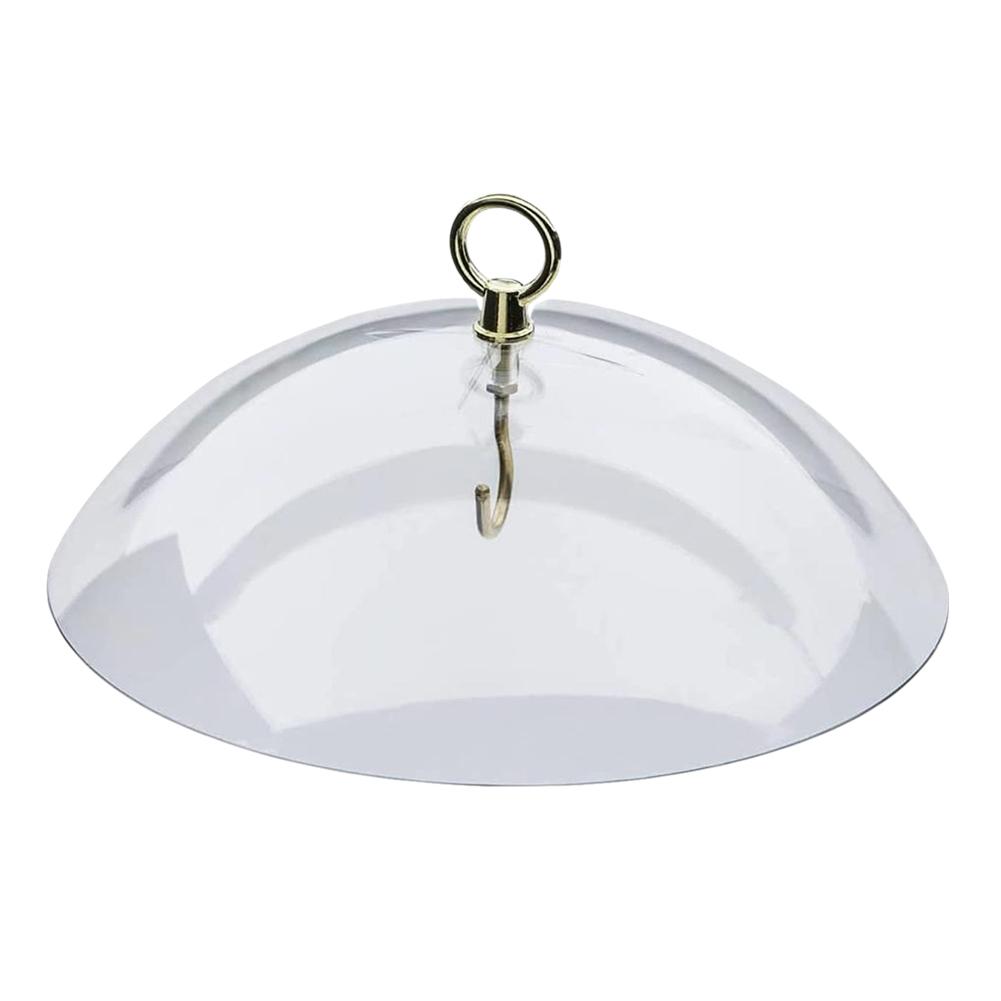 26 Cm Weather Rain Guard No Tool Install Clear Baffle Weather Guard Durable Weather Resistant for Outdoor Wild Bird Seed Feeder