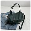 Women‘s Big Green Shoulder Bags Quality Soft Leather Tote Bag New Large Capacity Handbags Lady 2023 Casual All Match Shopper Bag