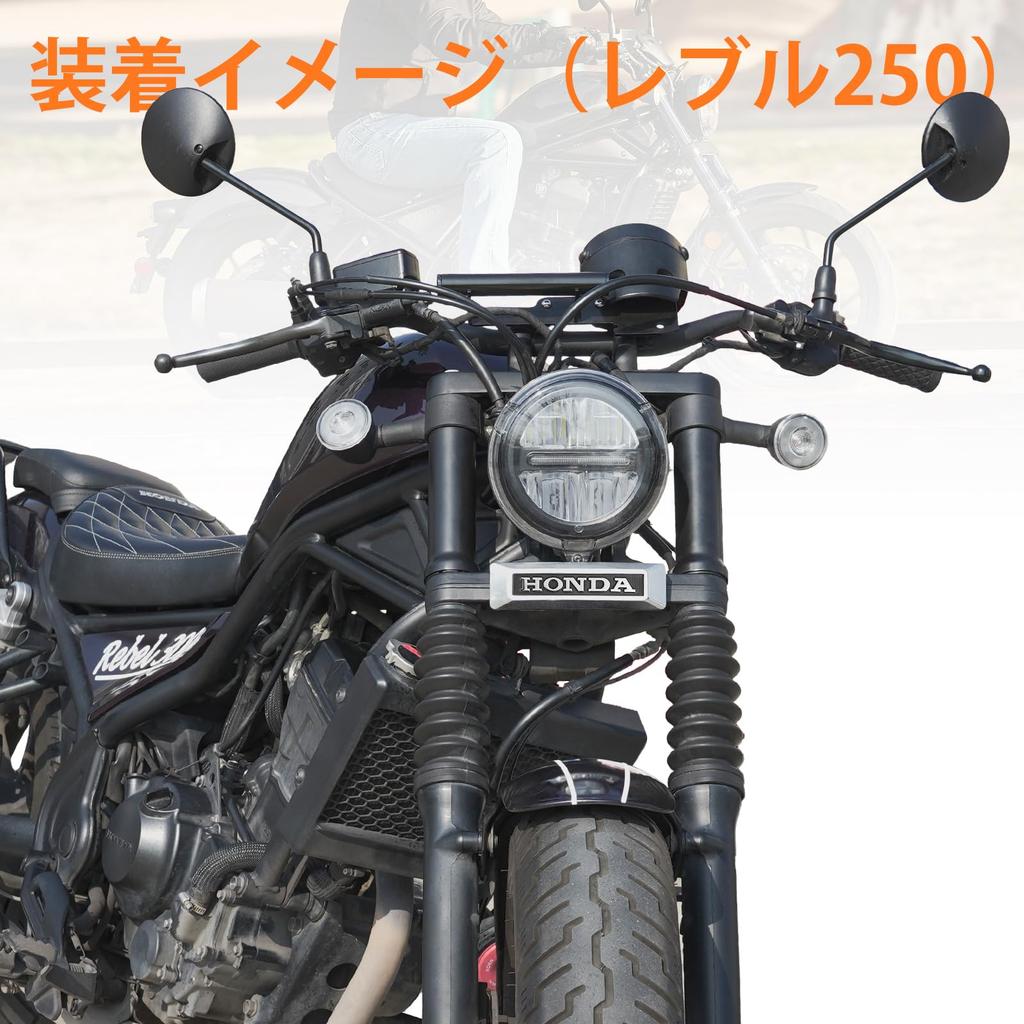 Эмблема передней вилки TOURI&TORI для Rebel 250/500/CL250/500, Кастомные мотоциклетные запчасти, Простая установка, В комплекте втулки, Комплект кронштейна эмблемы (черный)