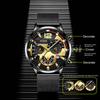 Fashion Black Men Watches Man Calendar Quartz Wristwatches Men Casual Business Watches Luxury Mens Round Dial Analog Watch