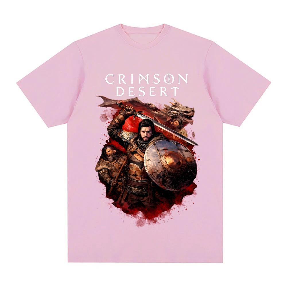 Crimson Desert 2026 Summer new style TShirt Comfortable High Quality Tees Actionadventure video games Printing Round Neck TEES