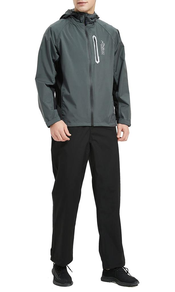 Golf Rain Wear Top and Bottom Set Bike Coat Rain Suit Mountain Parka Golf Mountain Climbing Outdoor Windbreaker For Fishing Bicycle Commuting