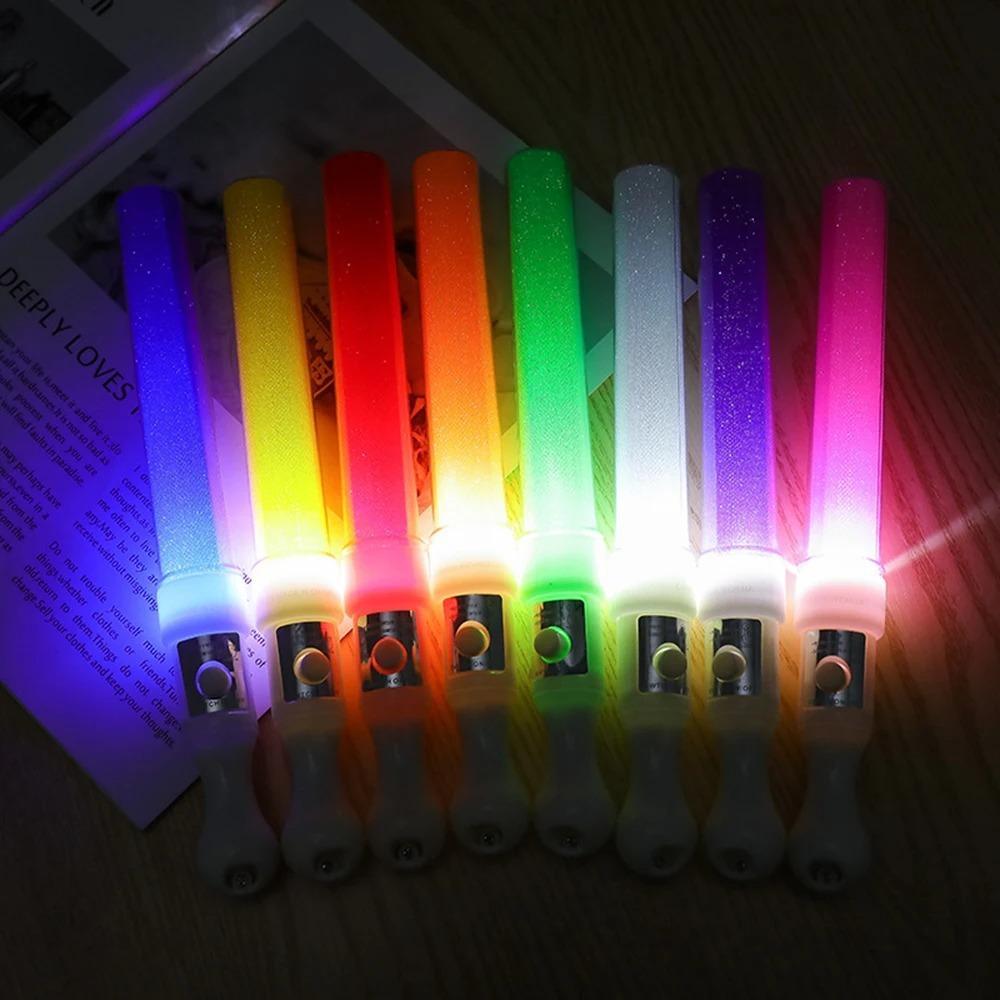 4PCS Multicolor Luminous Stick Bar Three Gear Switch Light Stick Flash Sticks  Birthday Parties