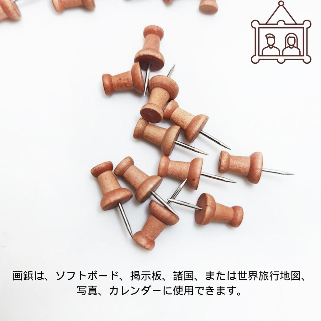 NASSIA Large with Storage for Bulletin Multipurpose Pushpins, Daruma-shaped, Wooden, Stylish, Capacity, Case, Boards, Posters, Photos, Maps,