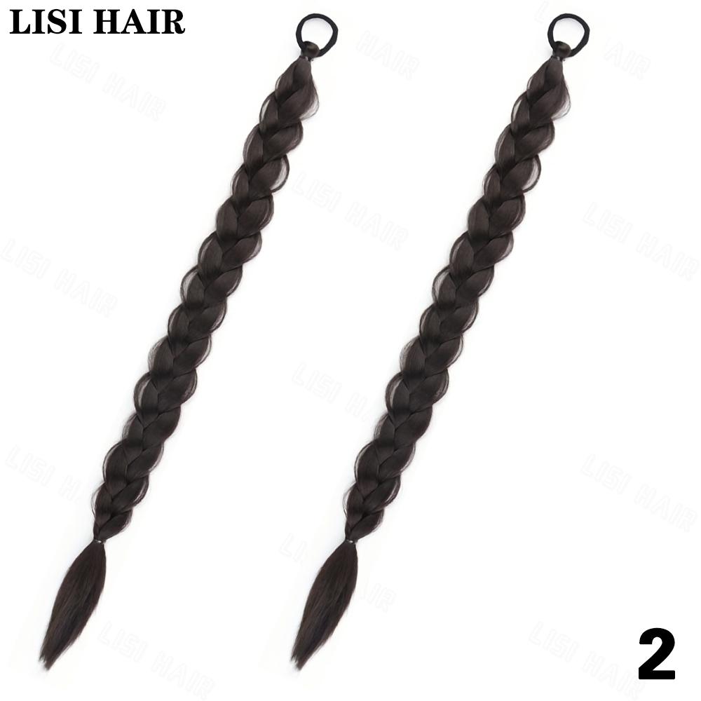 «Жаростойкий» шикарный длинный плетеный хвост для женщин — термостойкие синтетические волосы, универсальный стиль для повседневного ношения