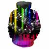 3D Music Note Printing Four Seasons Men's Hoodie Fashion Personalized Street Fashion Creative Harajuku Loose Comfortable Top