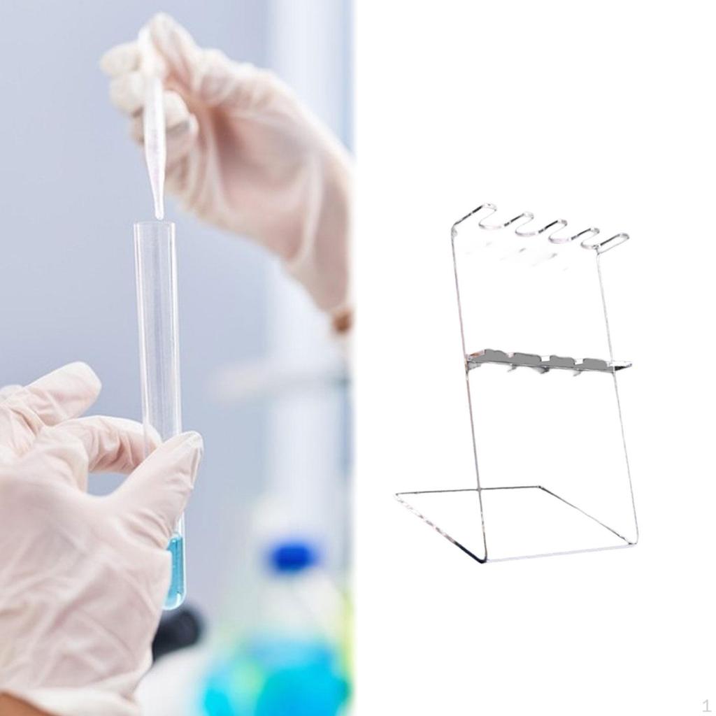 Лабораторная стойка для пипеток Акриловая подставка Органайзер для научных инструментов Аксессуары Пипетки не являются