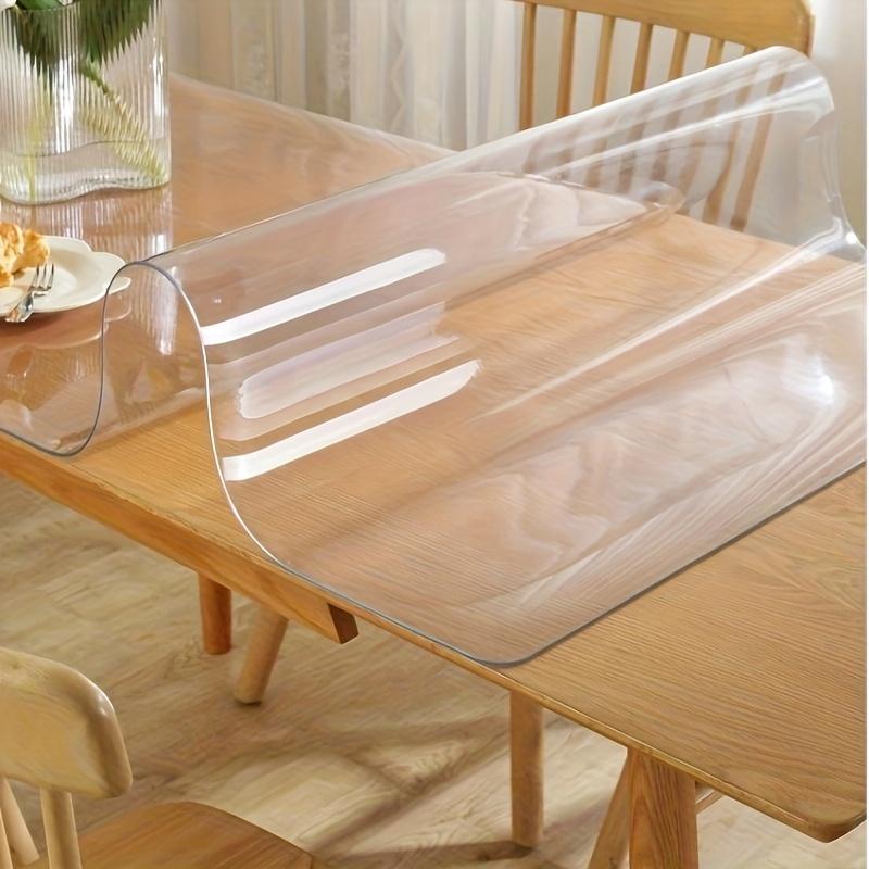 Прозрачная ПВХ скатерть 2 мм и защитная пленка для стола, устойчивая к царапинам и термостойкая скатерть