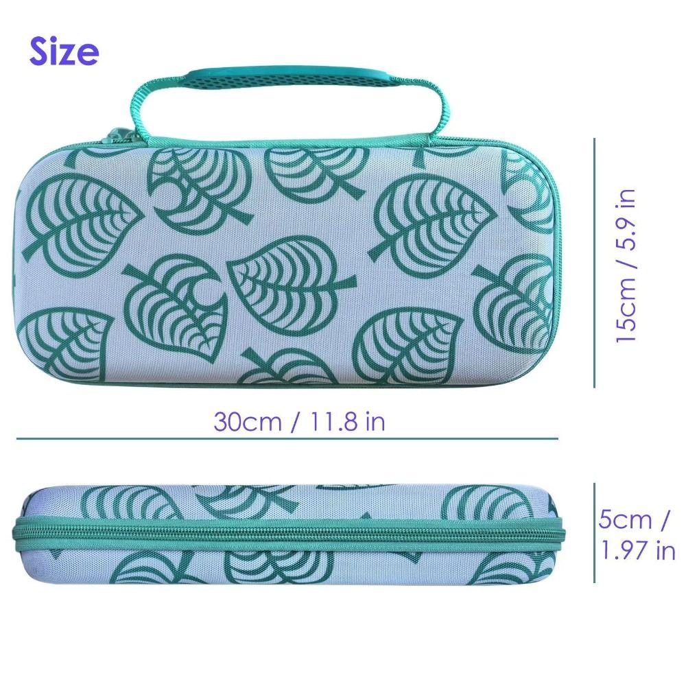 Animal Leaf Crossing Carrying Case 12 Card Slots Hard Shell Case Travel Case for Switch 2 Travel