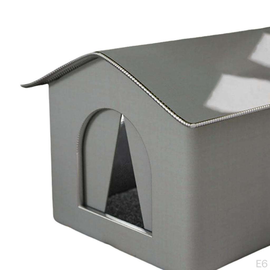 Кошачий домик для уличных кошек, приют для бродячих кошек, лежанка для собак, утепленная, водонепроницаемая пещера для котят