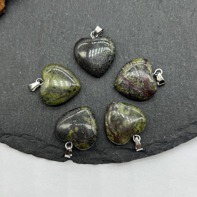 Ожерелье с подвеской из натурального хрустального камня в форме сердца, аксессуары - Ювелирные изделия с подвеской Love