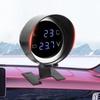 Round LCD Water Temperature Meter Digital Display LED Digital Temp Meter Voltmeter Gauge Truck