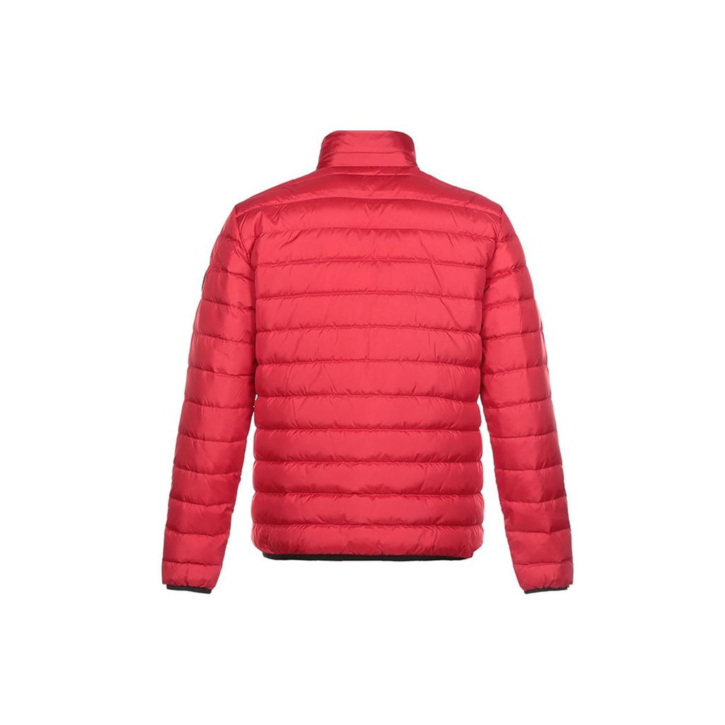 Emporio Armani EA7 Пуховик мужской с воротником-стойкой, длинным рукавом, наполнителем из утиного пуха, верхняя одежда, красный 6HPB14-PN22Z-1451