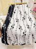 Французская Цветочная Юбка Большого Размера А-силуэта – Эластичный Пояс, Универсальная, Свободно ниспадающая, Лесной Стиль для Весны/Осени.