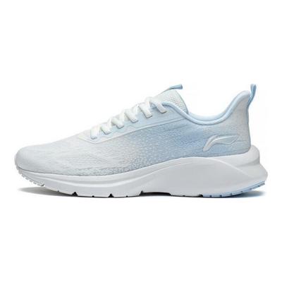 Кроссовки женские Li Ning Yun Que с низким верхом, нескользящие, износостойкие, белые, синие ARST026-1