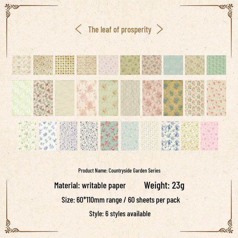 Yuezhen Wenchuang Creative Retro Diary Stickers for Kids, 60 Sheets