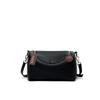Versatile and simple top-grain cowhide women's bag, genuine leather Boston bag, shoulder and crossbody bag, textured pillow bag