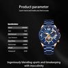 CURREN Watches Men's Sport Quartz Original Chronograph Date Wristwatches Luxury Waterproof Luminous Stainless Steel Watch Man Relogio Masculino