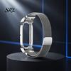 Adjustable Wrist Bracelet Stainless Steel Strap for Fitbit Air Band, Replacement Magnetic Arm Sweat Resistant Sport Band Bands, Breathable Anti-Sweat