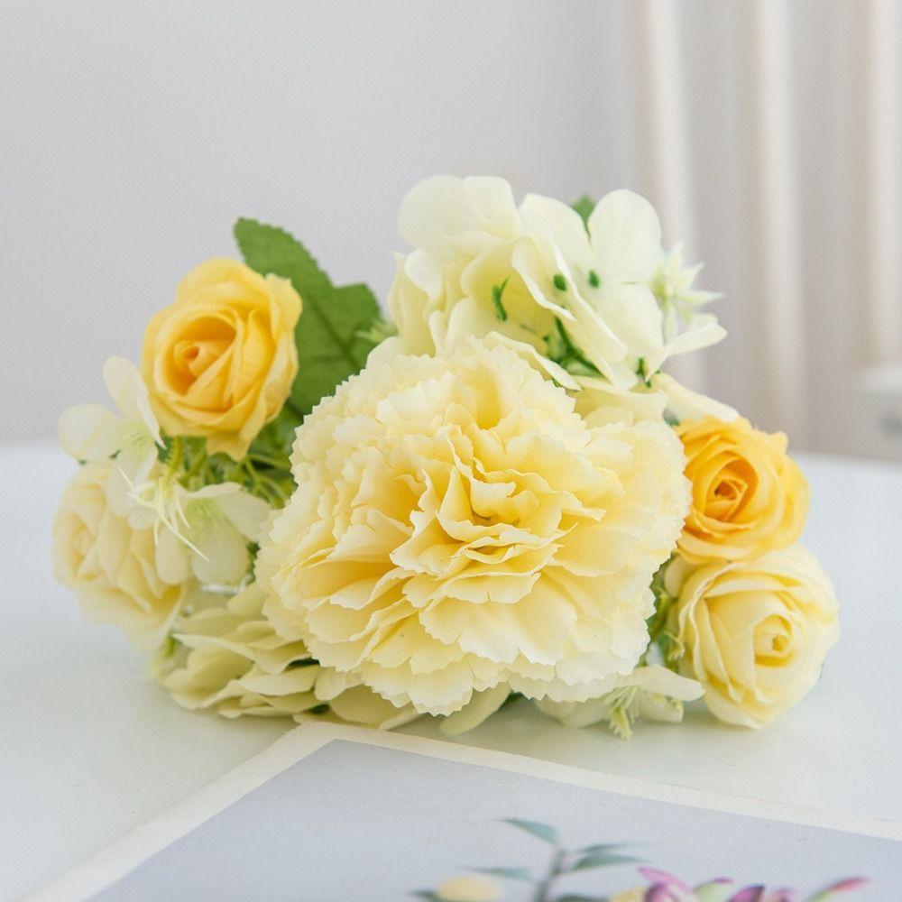 Silk Silk Artificial Flowers Vase Decorations Wedding Wreath Bridal Bouquet Wedding Ceremony
