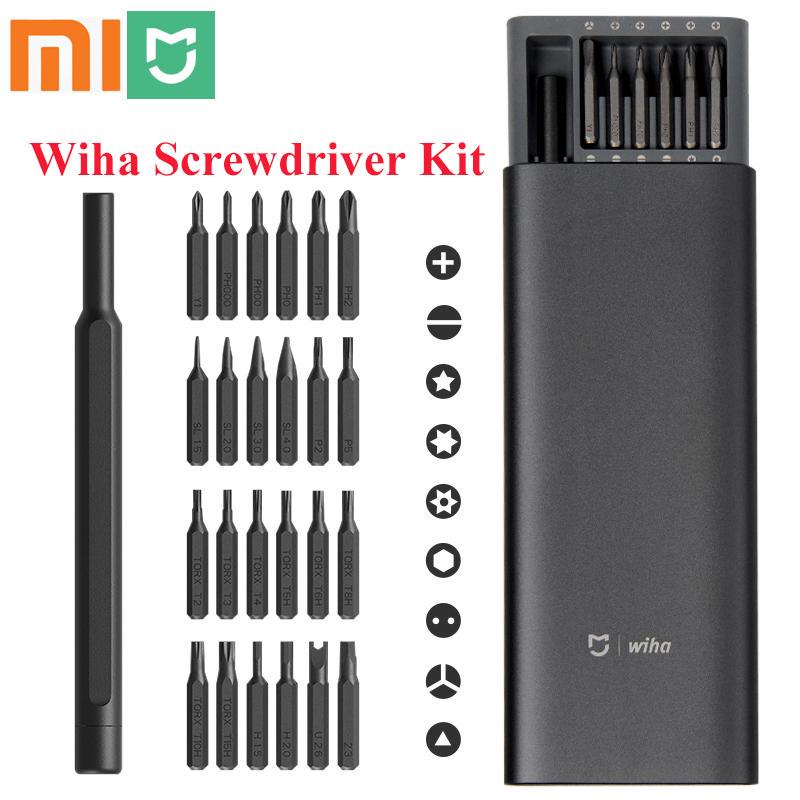 Xiaomi Отвертка Mijia для ежедневного использования, набор прецизионных отверток 24 в 1, магнитные биты 60HRC, домашний комплект, инструменты для ремонта, набор отверток «сделай сам»