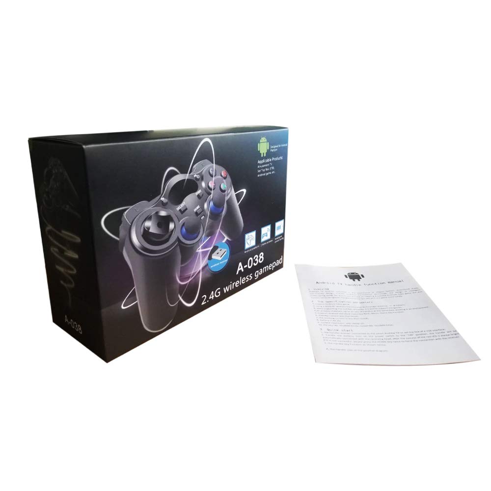 Wireless Gamepad Controller TV Joystick with USB Game Pad Receiver for PC/Laptop Computer(Windows XP/7/8/10) & PS3 & Android