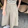Summer Thin Large Size Women's Casual Straight Wide Leg Pants Culottes