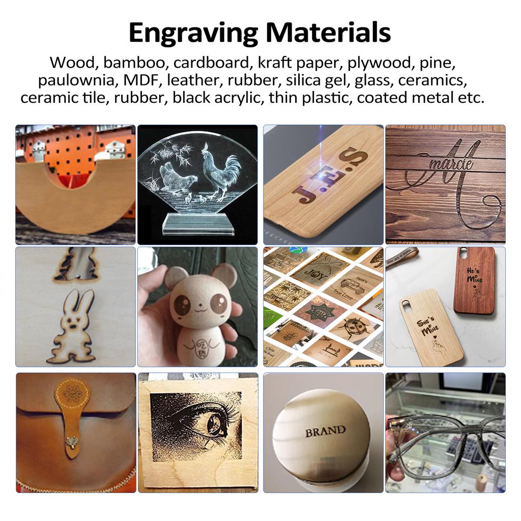 20 Вт 80 Вт лазерный гравер лазерный гравировальный станок для дерева/кожи 210*230 мм лазерный гравировальный станок для начинающих