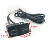 Автомобильное двойное зарядное устройство 12В/24В USB QC3.0 PD Type C Адаптер питания Подходит для Golf 6 Для Jetta 5 MK5 Для Scirocco 2006 - 2012