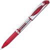 Ручка-роллер Pentel Гелевые чернила Гелевая Колпачок 0,5 мм Серебристый корпус BLN55-B Красный 10