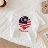 2025 Malaysia Independence Day Kids Tee Featuring Bold National Day Print and Festival Spirit