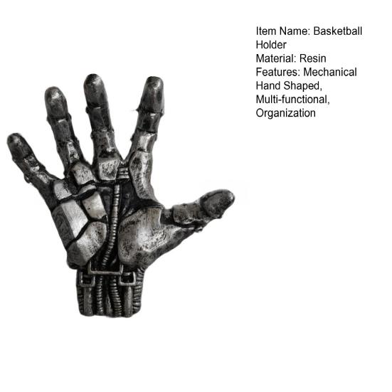 Баскетбольный держатель, механический держатель мячей в форме руки для баскетбола, футбола, волейбола, настенное крепление, спортивный держатель для мячей, органайзер для гаража