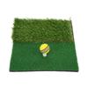 Hitting Mat Dual Grass Mini Golf Training Practice Pad Launch Zone Hitting Turf Mat