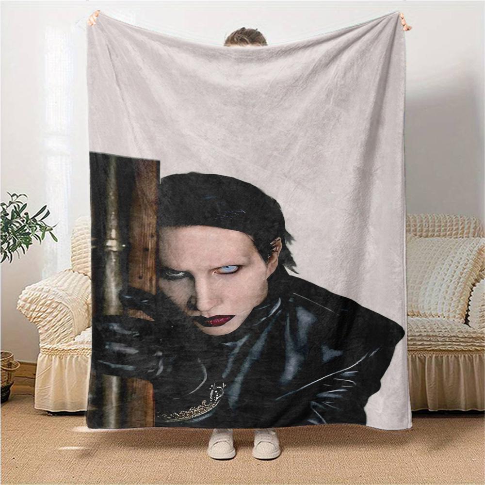 Dark Gothic Elegance Blanket Soft Throw Blanket For Home Bedroom Bed Sofa Travel Office Solid Christmas Blanket
