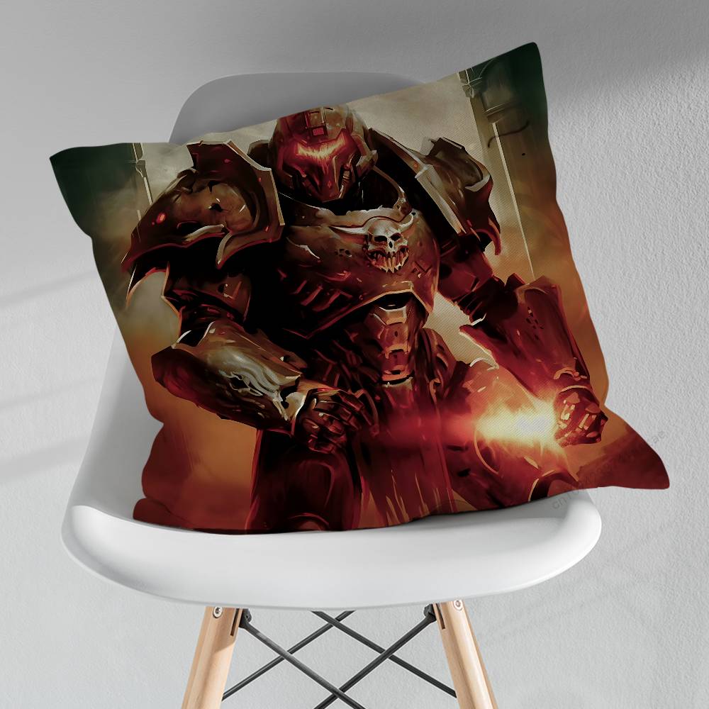Cool Game DDoom SSlayer Pillow Case For 30x30cm45x45cm55x55cm For Home Bedroom Decoration And Protector